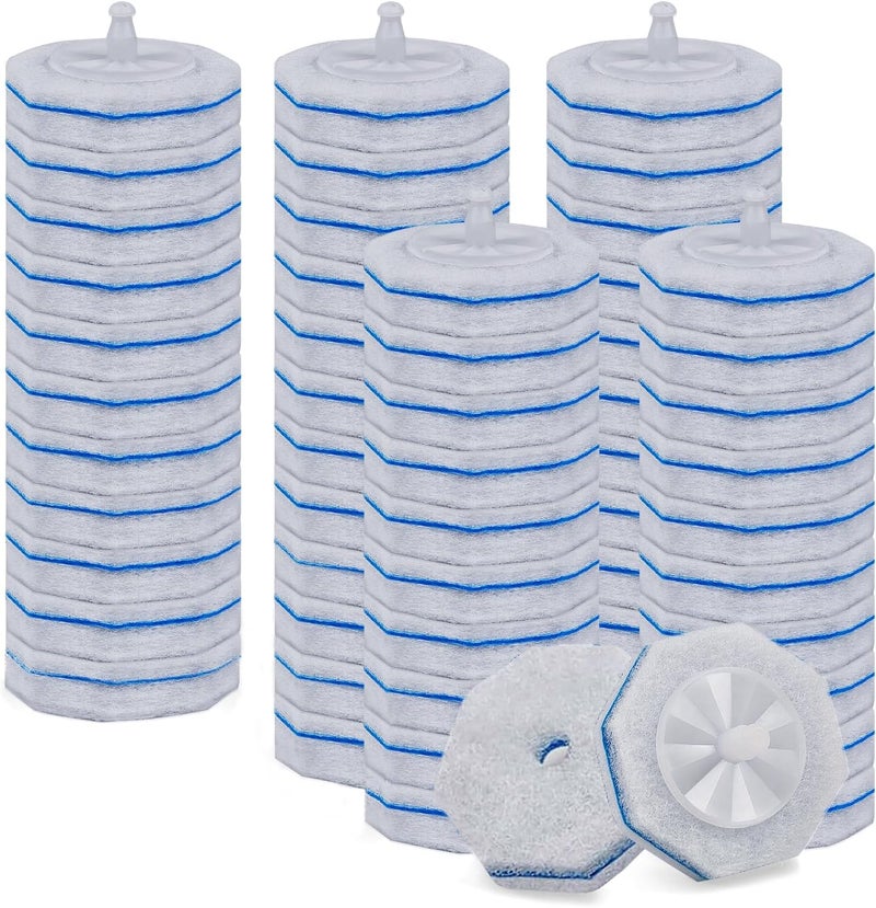 dxekolx 50 Count Disposable Toilet Bowl Wand Refills for Clorox, Upgraded Octagon Replacement Heads Compatible Clorox Toilet Wand Refills for Toilet and Bathroom Cleaning - Image 1